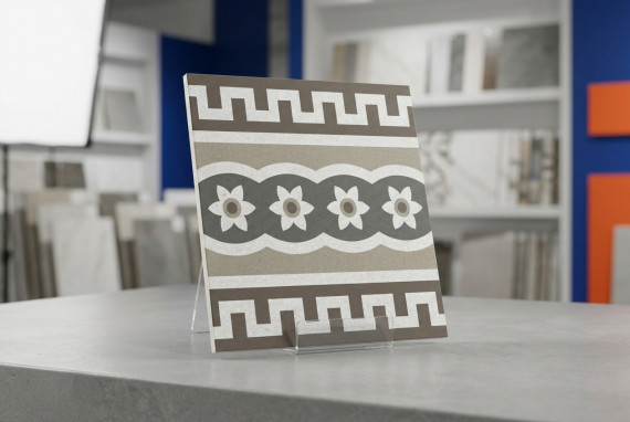 Конти декор КГ 02 20х20 см керамогранит с рисунком Gracia ceramica Conti multi decor PG 02 - 22шт 0.88м2