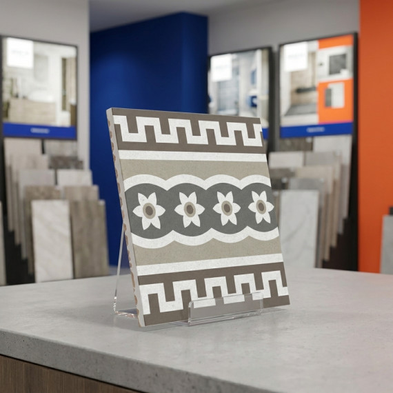 Конти декор КГ 02 20х20 см керамогранит с рисунком Gracia ceramica Conti multi decor PG 02 - 22шт 0.88м2