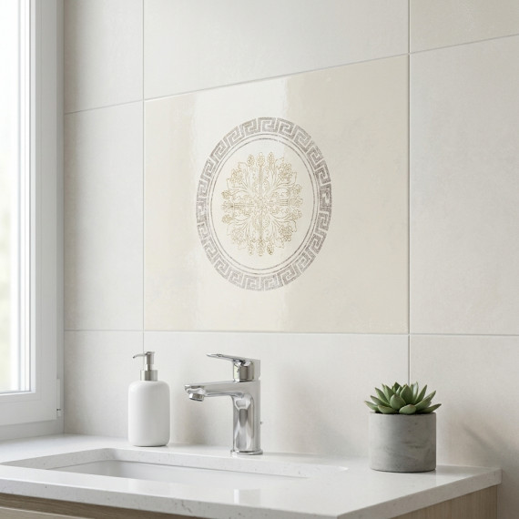 Адамас вставка с рисунком ОП 01 25х40 см декор керамический Gracia ceramica - 1шт 0.1м2