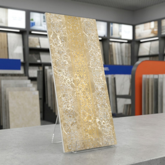 Богемия бежевый декор ОП 01 25х60 см декор керамический Gracia ceramica Bohemia декор 01 - 1шт 0.15м2