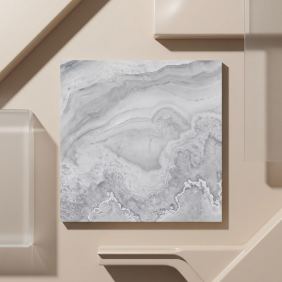 Джиневра серый КГ 60х60 см керамогранит глянцевый Gracia ceramica Ginevra grey PG - 4шт 1.44м2